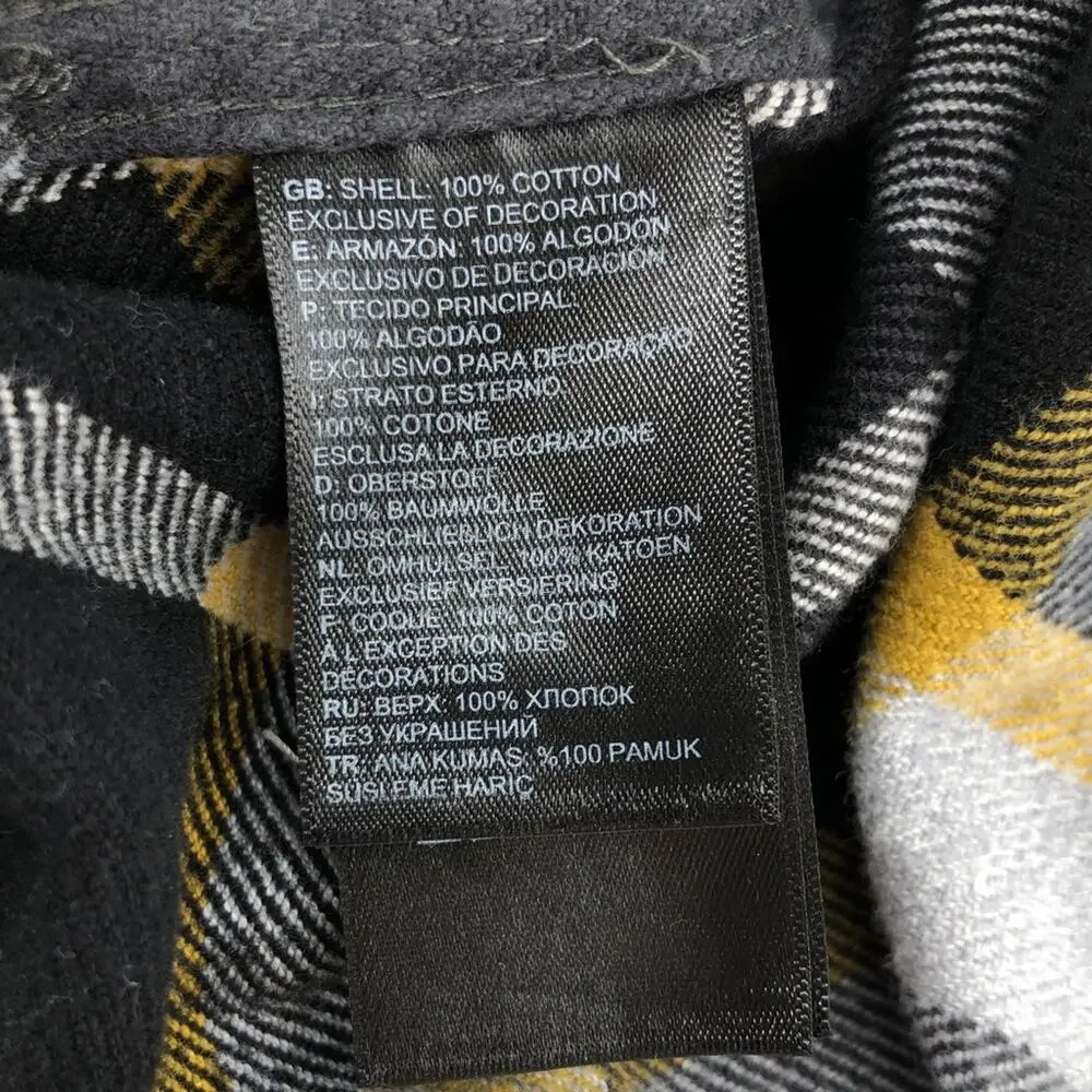 The North Face plaid flannel button up shirt